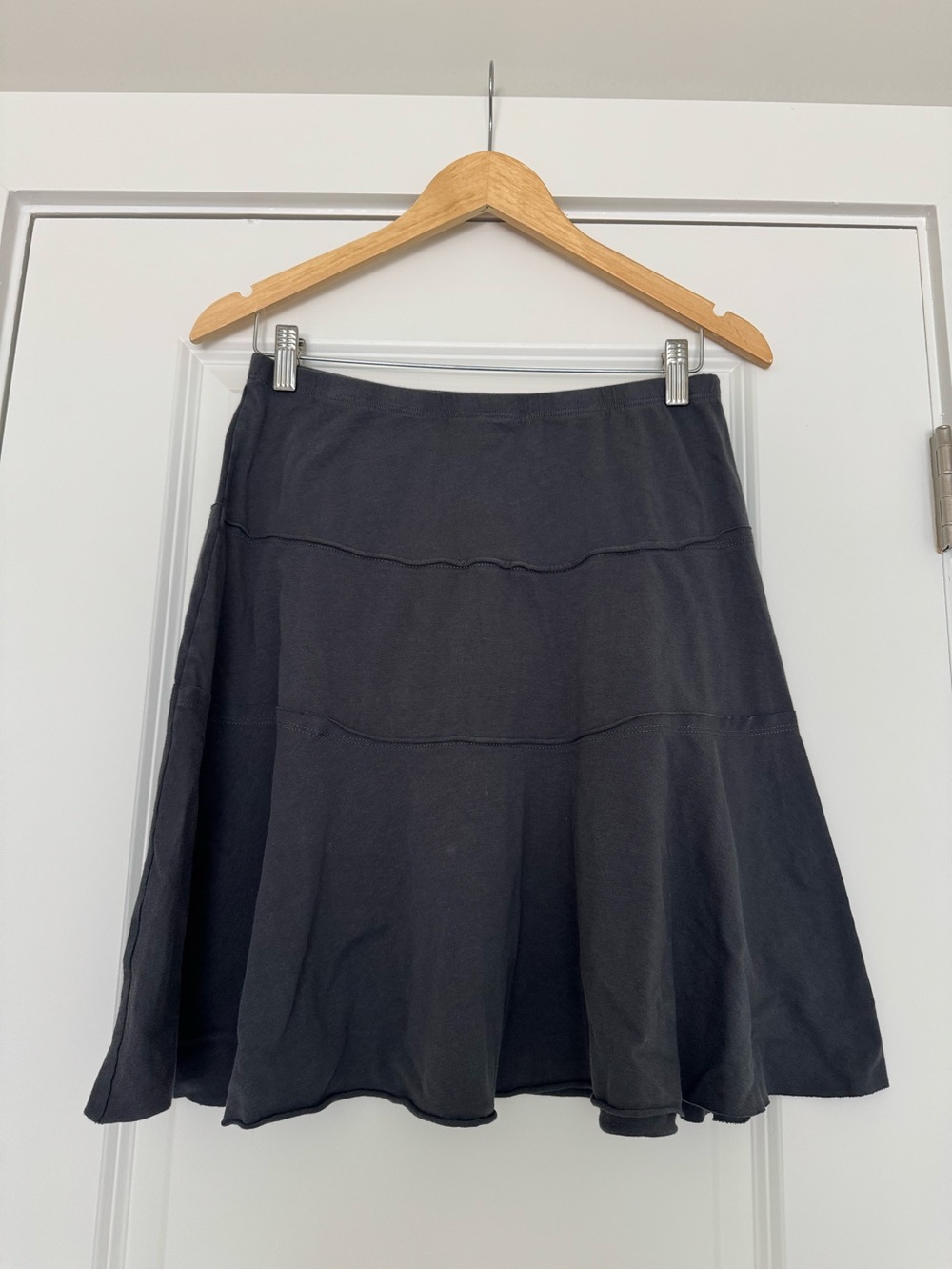 Women's Dark Gray A-Line Flared Skirt